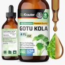 BIO KRAUTER Gotu Kola Tection - Centella Asiatica Extrait - sans alcool et sans sucre Gotu Kola Extrait - Vegan gouttes 4 Fl.Oz.