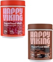 Happy Viking Chocolate and Strawberry Powder, by Venus Williams, 20G Protein, Low Carb, Keto, Vegan, Gluten-Free, Superfoods, Complete Meal Replacement, 2 Kanister (24 oz. Jede
