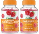 Lebensfähiges Kalzium, Magnesium, Zink & Vitamin D + Magnesium, Gummis Bundle - Große Verkostung, Vitaminergänzung, Glutenfrei, GVOfrei, Kaugummi