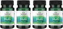Swanson Daily Multivitamin Ohne Mineralien 30 Veg Kapseln (4 Packung)