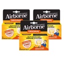Airborne 1000mg Vitamin C mit Zink-Effervescent Tabletten, Immununterstützungsergänzung mit leistungsstarken Antioxidantien Vitamine A C & E - 10 Fizzy Trinktabletten, Zesty Orange Flavor (Zesty Orange (Pack von 3))