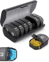 Wöchentlich Pill Organizer, 7-Tage AM/PM Medication Planner BPA-freie Vitamin Organizer Kapsel Case mit 14 Komponenten, Arthritis Freundliche tragbare Pille Behälter für Medikamente Vitamine