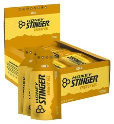 Honey Stinger Gold Energy Gel, Gluten Free & Caffeine Free, für Übung, Laufen und Performance, Sporternährung für Home & Gym, Pre und Mid Workout, 24 Pack, 26.4 Unze