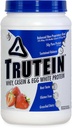 Body Nutrition Trutein High Protein Powder: 45% Whey, 45% Casein, 10% Eiweiß, Glutenfrei, Low Sodium, Gras Fed Whey Protein Powder, Gym Supplement & Breakfast Shake, Erdbeeren & Cream, 2lb