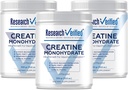 Forschung Verified Creatine Monohydrate - Unterstützung Optimales Muskelwachstum, Enhance Performance - 5000mg Creatine Monohydrate - BioPerine - 180 Servierungen - Unflavored - Vegan