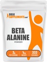 BulkSupplements.com Beta Alanine Powder - Beta-Alanine Supplement, Pre-Workout Supplement - Unflavored & Glutenfrei, 3g pro Servierung, 1kg (2.2 lbs) (Pack von 1)