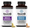 LifeSeasons NeuroQ Memoria e messa a fuoco con Multi-Vitamin - Migliora le prestazioni cognitive e la funzione sana del cervello - Supporta l'immunità - 120 capsule