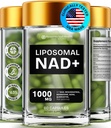 Liposomal NAD Ergänzungen für Frauen Resveratrol NAD + Ergänzung w/Berberine, Quercetin, Noni | Boosts NAD Anti-Aging, Bravfin Support, Gut Heath - 60 Kapseln