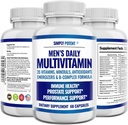Einfach Potent Daily Multivitamin für Männer, 35 Vitamine mit Mineralstoffen & Antioxidans, Vitamine A C D E, Biotin B12 Folate Zink Magnesium & Saw Palmetto für Energie, Fokus, Immun & Prostata Gesundheit, 60