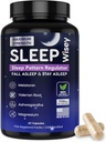 Wisey Natural Sleep Aid - Promotes Gesundes Schlafen und Entspannen - Kräuter-Schlafergänzung für Erwachsene mit Valerian, Melatonin, Magnesium, Ashwagandha - Non-Habit Forming - 60 Kapseln