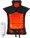 CooCoCo Heizkissen für Hals und Schultern und Rücken, FSA Eligible Heat Pad für Rückenschmerzen Relief, Weihnachtsgeschenke für Frauen Männer Mom Dad, 6 Heat Settings 3 Timers Auto-Off, 24"x37", ETL Certified