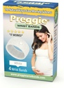 Preggie Anti-Nausea-Armbänder – Morning Sickness Relief – Klinisch getestete Übelkeitshilfe - Schwangerschaftsnase Relief – Acudruck-Armband - Nebenwirkungen frei - 2 Paare, Set von 4 Bändern - Weiß
