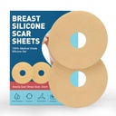 Brust-Silikon Schal Blatt Tape, Silikon Narben-Entfernungsplatten für Brust 6 Pack, Brustreduzierung nach Chirurgie für Narben, Brustvergrößerung Postchirurgie Zubehör für Narbenbehandlung
