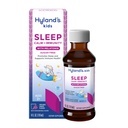 Hyland's Kids Sleep Calm & Immunity with Melatonin, Sugar-Free Sleep Aid Liquid with Magnesium, Vitamin D, Zink & Elderberry, Promotes Sleep & Supports Immune Health, Alter 2+, Grape Flavor, 4 Fl. Oz.