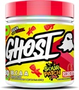 GHOST BCAA Powder Amino Acids Supplement, Sauer Patch Kinder Redberry - 30 Servierungen - Sugar-Free Intra, Post & Pre Workout Amino Powder & Recovery Drink, 7G BCAA