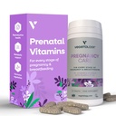 Schwangerschaft Vitamine für Frauen – Pränatale Vitamine und postnatale Vitamine für stillende Mütter w/20+ Vitamine, Folate & More – Vegan Pränatale Vitamine für jede Phase der Schwangerschaft (60 Ct)