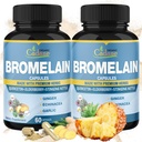 Organic Cadane 2 Packs 60caps of Bromelain Capsules, with Bromelain, Quercetin, Elderberry, Ginger, Echinacea, Garlic, Black Pepper