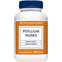 Der Vitamin Shoppe Psyllium Husks – Plantago Ovata Fiber Supplement, das Regularity & Healthy Cholesterol, 840 mg pro Servierung unterstützt - Glutenfrei (600 Kapseln)