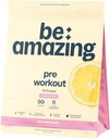 BE AMAZING Koffein Free Pre Workout Powder, Vegan Ergänzung mit Ashwagandha & Adaptogens für Nacht-Workouts, Sugar Free Drink Mix für Männer und Frauen, Glutenfrei, Pink Lemonade, 30 Portionen