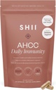 SHII AHCC Daily Immunity, 30-Days Supply – Vegan, Glutenfreie Immununterstützungsergänzung mit AHCC, Immunsystem-Unterstützung aus funktionalen Shiitake Pilzen, fördert Immunantwort & Cellular Health