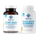 NuEthix Formulierungen Cortisol und Schilddrüse Unterstützung Ergänzung Bundle: Cort-Eaze Cortisol-Control Supplement, 60 Kapseln, 30 Portionen und Thyro-Boost Essentials, 90 Kapseln