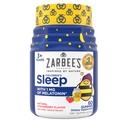 Zarbee's Kids Melatonin Gummis mit 1mg Melatonin, Kinder schlafen Gummy, fördert Friedlichen Schlaf, Drug-Free, Non-Habit-Forming, Natural Strawberry, 60 ct