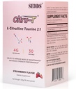 L-Citrulline Taurine 2:1, Erdbeer-Flavored L Citrulline Pulver Citrulline Ergänzungen, Vegan Taurine Pulver, Koffeinfrei, Glutenfrei, 30 Pack