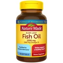 Burp-Less Fischöl 1200 mg, 60 Softgels, Fischöl Omega 3 Ergänzung für Herzgesundheit