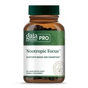 GAIA HERBS PRO Nootropic Focus - Brain Health Support Supplement* - Nootropic Supplement mit Saffron, Ginkgo Blatt Extrakt & Zitronen Balsam - Vegan, Glutenfrei - 40 Liquid Phyto-Caps (20 Portionen)