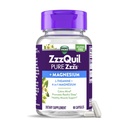 ZzzQuil Pure Zzzs, +Magnesium Kapseln, L-Theanin und Magnesium, Schlafhilfe, 4-in-1 Magnesium: Citrat, Bisglycinat, Oxid und Kohlensäure, Schlafhilfen für Erwachsene, 90 Schlafkapseln