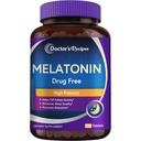 Rezepte Melatonin 10 mg, hohe Potenz, Non-Habit Forming, Vegan, Schlaf-Unterstützung Ergänzungen für Männer und Frauen, Non-GMO, No Gluten, 120 Tabletten