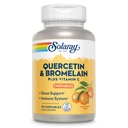 SOLARAY Quercetin mit Bromelain und Vitamin C Chewables - Immununterstützungsergänzung - Immune Defense and Heart Health Complex mit 1250mg Vit C, Natural Orange Flavor, 60-Day Garantie, 30 Serv, 90ct