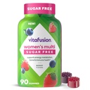 Vitafusion Women’s Sugar Free Daily Multivitamin Supplement, Keto Diät-freundliche Adult Gummy Vitamin für Energie, Knochen und Immununterstützung*, 90 Count