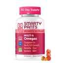 SmartyPants Multivitamin Gummy für Frauen ab 50 Jahren, Omega 3 (DHA/EPA), Methylfolat, CoQ10, Vitamin D3, C, Vitamin B12, B6, A, K, Biotin, glutenfrei, 90 Count (30 Tage Versorgung)