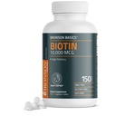 Bronson Biotin 10.000mcg, Unterstützt gesundes Haar, Haut und Nägel, Vegetarisch, Non-GMO, 150 Tabletten