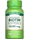 Nature's Truth Biotin 10.000mcg | Rapid Release Softgels | 100 Count | Non-GMO & Gluten Kostenlose Ergänzung