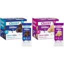 Quest Frosted Cookies Twin Pack, Schokolade Kuchen 16 Cookies & Geburtstag Cake 16 Cookies, 1g Zucker, 10-11g Protein, 2g Net Carbs