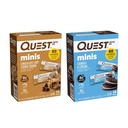 Quest Nutrition Mini Protein Bars Bundle, Chocolate Chip Cookie Dough and Cookies & Cream, High Protein, Low Carb, Keto Friendly, 14 Count Every