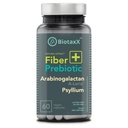 Psyllium Husk (Plantago ovata) + Arabinogalactan ≥95% – 660 mg, 60 Vegan Kapseln – Fiber Complex