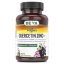 DEVA Vegan Quercetin 500mg Plus 25mg Zink mit Elderberry, Echinacea und Oregano Extrakte -No Animal Ingredients - 90 Tabletten, 1-Pack