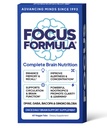 Focus Formula Nootropic Brain Supplement, Focus Kapseln für die Konzentration, unterstützt Energie, Brain Booster mit GABA, DMAE und BACOPA, Memory Support Supplement, Cognitive Support, 60 Veggie Tablets
