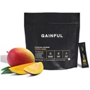 Gainful Hydration + Koffein Pulver-Packets mit Schlüsselelektrolyten Magnesium & Natrium + L Theanin, Low Drink Mix, Tropical Mango, 21 Sticks