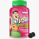 Flintstones Vitamine für Picky Kids + Eisen, Kinder Multivitamin Gummis mit Vitamin C, D, E, B6 und Eisen, Gummy Vitamine, Grape Flavored, 60 Gummis