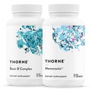 THORNE - Basic B Complex (60 Kapseln) & Memoractiv (60 Kapseln) Bundle - Unterstützt Gehirngesundheit, Zelluläre Energieproduktion & Fokus - Glutenfrei, Dairy Free