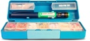 GMS Group Medical Supply, LLC Diabetic Pen Case & 7 Tage Medizin Organizer - Travel Kit for Diabetic Supplies - bei einem Glance Medicine Reminder - hält neue und gebrauchte Nadeln sicher - Small & Discreet