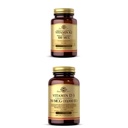 Solgar Vitamin K2 (MK-7) 100mcg, 50 pflanzliche Kapseln - Unterstützt Knochengesundheit Vitamin D3 (Cholecalciferol) 250 MCG (10.000 IU), 120 Softgele - Immunsystemunterstützung