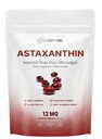Astaxanthin 12mg Antioxidantien-Ergänzung – Natürliche Mikroalgenquelle – Lipidbasiertes Softgel für verbesserte Absorption – kognitive, Vision & Joint Support – 30 Softgels (Pack von 1)