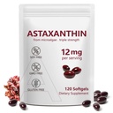Astaxanthin 12mg, 120 Softgels, 4 Monate Versorgung, Premium Astaxanthin Antioxidans Ergänzungen mit Antioxidans Aktivität, Unterstützt Augen, Immun, Gelenk, Hautgesundheit, Interne Zirkulation