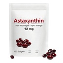 Astaxanthin 12mg, 120 Softgels, Max Strength Antioxidans mit Kokosöl, Natürliche Formel, Hohe Absorption für Augen- und Hautunterstützung, Natürliche Formel, Non-GMO, Glutenfrei