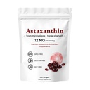 Astaxanthin 12mg, Premium Astaxanthin Antioxidans ergänzt, unterstützt Augen, Haut, Immun, Gelenk, Interne Zirkulation, Non-GMO Verified & Gluten Free - 200 Softgels